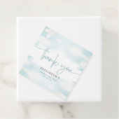 クラウドナインブルーとホワイトのブライダルシャワーの感謝 フェイバータグ (インサイチュ)