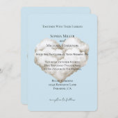 クラウドナインブルーシー結婚ズ 招待状 (正面/裏面)