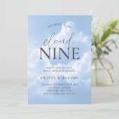 クラウドナインブルースカイクラウドブライダルシャワー 招待状 (スタンド正面)
