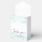 クラウドナインブルーホワイトブライダルシャワー感謝していユーズ フェイバーボックス (オープン)