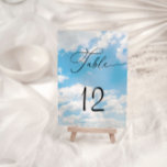 クラウドナインブルー ウェディングテーブルナンバー テーブルナンバー<br><div class="desc">私たちのクラウドナインブルー ウェディングテーブルナンバーは、洗練されたロマンスが雲のような愛の祝祭りで出会う魔法を体験させてくれます。このデザインは、美しいフォントとハートの装飾が調和して、婚約者の喜びと興奮を優雅に捉えた、視覚的なシンフォニーです。柔らかな色合いと夢のようなデザインは、愛と喜びに満ちたブライズシャワーのための完璧な雰囲気を作り出します。マッチするアイテムが利用可能です。</div>