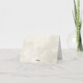 クラウドナインベイビーシャワーの雲 サンキューカード (裏面)