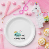 クラウドナインベイビーシャワー ペーパープレート (パーティー)