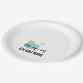 クラウドナインベイビーシャワー ペーパープレート (アングル)