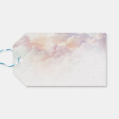 クラウドナインレインボー フワフワ雲のベビーシャワー ギフトタグ (裏面横)