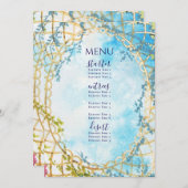 クラウドナインロコお洒落リバイバルブライダルシャワー メニュー (正面/裏面)