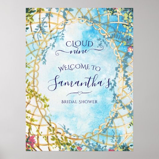 クラウドナインロコリバイバルブライダルシャワーへようこそ ポスター (正面)