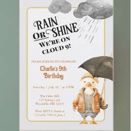 クラウドナイン森のアニマル第九弾誕生日 招待状