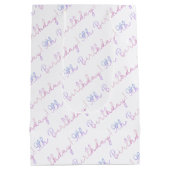 クラウドナイン第9誕生日抱き枕パステルタイポグラフ ミディアムペーパーバッグ (裏面)