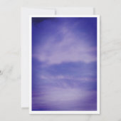 クラウドナイン誕生日ボーイズ女の子9thブルーアートドリーミー 招待状 (裏面)