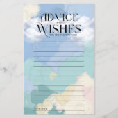 クラウドナイン赤ちゃんシャワーアドバイスとウィッシュ (正面)