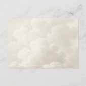 クラウドナイン赤ちゃんシャワーベビー エンクロージャーカード (裏面)