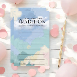 クラウドナイン赤ちゃんシャワー家族の伝統