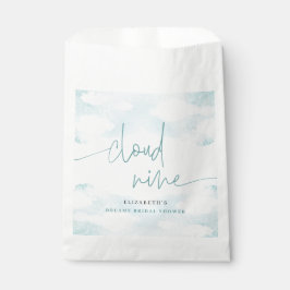 クラウドナイン青と白のブライダルシャワー夢 フェイバーバッグ