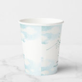 クラウドナイン青と白のブライダルシャワー夢 紙コップ (右)