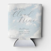 クラウドナイン青曇り空モダンブライダルシャワー 缶クーラー (正面)