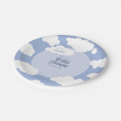 クラウドナイン9赤ちゃんシャワーかわいいお洒落パーティー ペーパープレート (アングル)