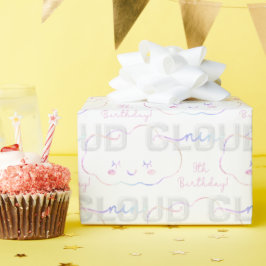 クラウドナイン9th誕生日ラッピング紙パステルSk ラッピングペーパー