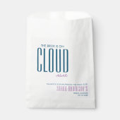 クラウドナイン エレガント モダン パステル ブライダル シャワー フェイバーバッグ (正面)