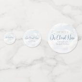 クラウドナイン エレガント モダン ブライダルシャワー テーブル コンフェッティ (正面)