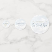 クラウドナイン エレガント モダン ブライダルシャワー テーブル コンフェッティ (裏面)