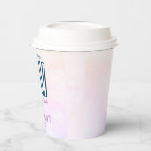 クラウドナイン シンプル おしゃれ パステルブルー ウェディングシャワー 紙コップ (左)