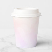 クラウドナイン シンプル おしゃれ パステルブルー ウェディングシャワー 紙コップ (裏面)