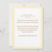 クラウドナイン スカイ - カスタマイズベビーシャワー招待状 招待状 (裏面)