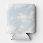 クラウドナイン ブルー クラウディ スカイ モダン ブライダルシャワー 缶クーラー (裏面)