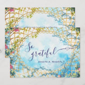 クラウドナイン ワンダーランド ロココ リバイバル ブライズシャワー サンキューカード (正面/裏面)