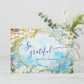 クラウドナイン ワンダーランド ロココ リバイバル ブライダルシャワー サンキューカード (スタンド正面)