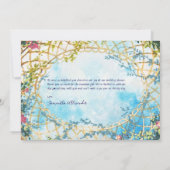 クラウドナイン ワンダーランド ロココ リバイバル ブライダルシャワー サンキューカード (裏面)