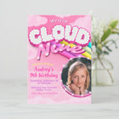 クラウドナイン – 9番目の誕生日と写真 招待状 (スタンド正面)