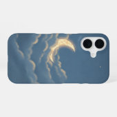 クラウドビンテージ月 iPhone 16ケース (裏面横)