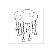 クラウドビーズスターズモバイルベビーシャワー ラバースタンプ (インプリント)