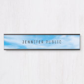 クラウドブエレガントルースカイモダン自然テンプレート サインプレート (正面)