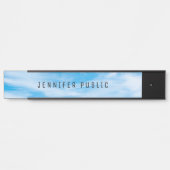 クラウドブエレガントルースカイモダン自然テンプレート サインプレート (正面)