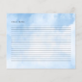 クラウドブライダルシャワーレシピカード (裏面)