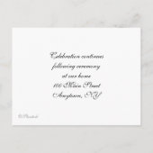 クラウドブルー《キリスト教》洗礼式や命名式招待状 インビテーションポストカード (裏面)