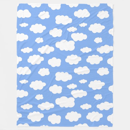 クラウドプリント フリースブランケット (正面)
