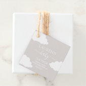 クラウドミニマリスト赤ちゃんシャワー フェイバータグ (インサイチュ)