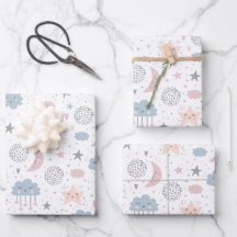 クラウドムーンスターリースカイベビーシャワー誕生日