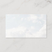 クラウドモダンエレガントブライダルシャワーレシピ要求 エンクロージャーカード (裏面)