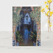 クラウドモネコーナーオブザアパートメント カード (黄色い花)