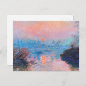 クラウドモネサンセットオンザセーヌ シーズンポストカード (正面/裏面)