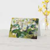 クラウドモネ-クリスマスバラ カード (黄色い花)