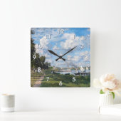 クラウドモネ – ザベイスンアットアルジェヌイユ スクエア壁時計 (ホーム)