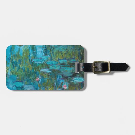 クラウドモネ – 水ユリ – ニンフェアスギャラリーHD ラゲッジタグ (正面横)