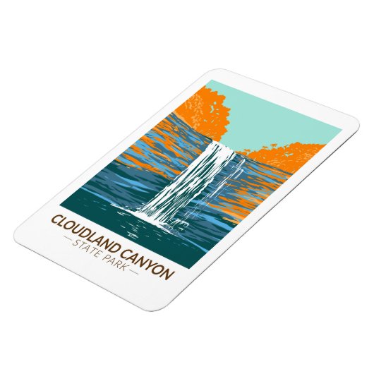 クラウドランドキャニオン州パークグルジアヴィンテージ マグネット (左側)