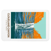 クラウドランドキャニオン州パークグルジアヴィンテージ マグネット (横)